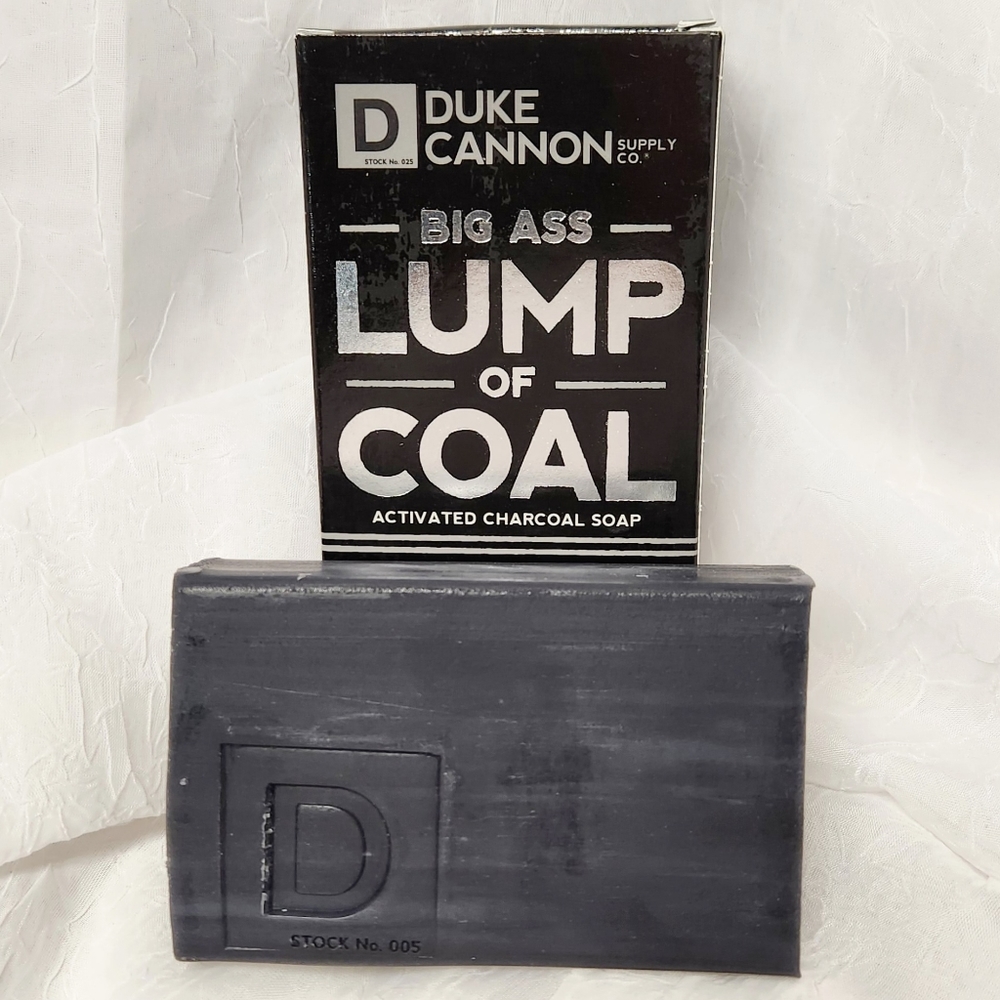 Duke Cannon Big Ass Lump of Coal Charcoal Bar Soap 10 oz Christmas Gift for Men